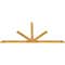 Ekena Millwork Saratoga Rough Sawn Timber Gable Bracket, Western Red Cedar, 108"W x 49"H x 2"D x 4"F, 11/12 Pitch GBW108X49X0204SAR00RWR - alternate 2